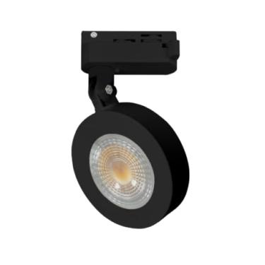 Imagem de Luminaria Spot Ler Para trilho Avant Authentic Nobby Preto Fosco 2.7k Branco Quente Bivolt