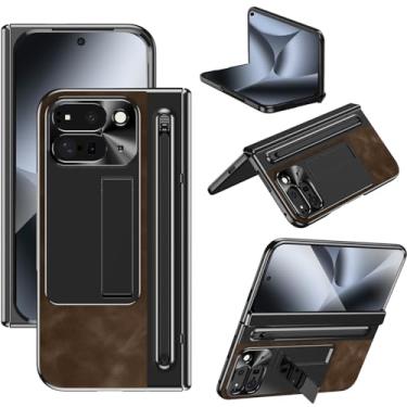 Imagem de NINKI Capa dobrável para Google Pixel 10 Pro com suporte de caneta e Stylus e suporte invisível, capa protetora de tela integrada com suporte para celular Google Pixel 10 Fold Pro com compartimento