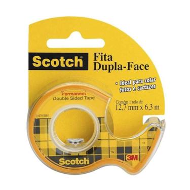 Imagem de Fita dupla face Scotch c/ suporte 12,7mm x 6,3m 3M