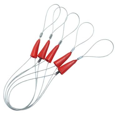 Imagem de Unlorspy 10 peças de aderência elétrica para puxar fita de peixe, meias extratoras de arame, prendedor de ponta de cabo, passador de cabo de peixe portátil para passar fios através da parede