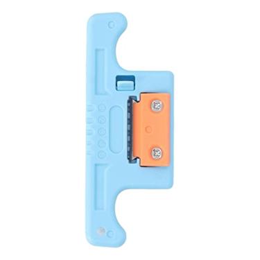 Imagem de HEEPDD Ferramenta de Emenda de Cabo, Ferramenta de Stripper de Fibra óptica, Lâmina de Aço, Tamanho Compacto, Tampa Aberta, Operação Fácil, Caixa de PVC para manutenção. Nan (Azul)