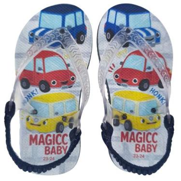 Imagem de Chinelo Menino Bebê Sandália Super Carros Magicc Baby, 21/22