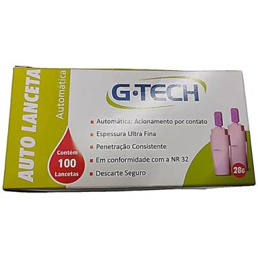 Imagem de Auto Lanceta Automática G-Tech 28G - 100 unidades - Accumed