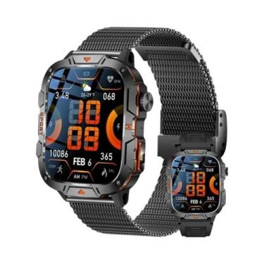 Imagem de Relógio Inteligente Masculino Com Chamada Bluetooth, Monitor De Fitnes