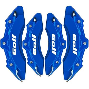 Imagem de Kit Capa De Pinça Para Freio Azul Para Golf Acompanha Cola