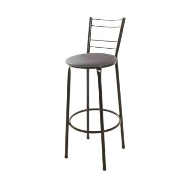 Imagem de Banqueta Banco Alto Balcão Cozinha 4 Arames - ESPAÇO JUNCO, Marrom