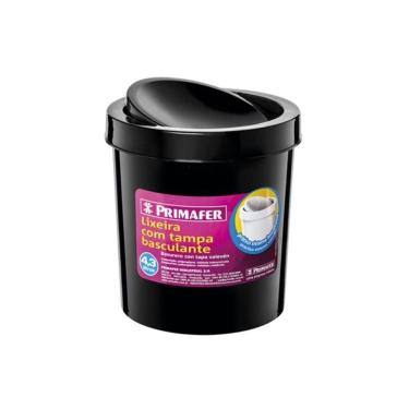 Imagem de Lixeira Basculante Preto Pvc 4,3L Primafer