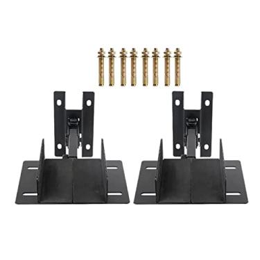 Imagem de URGDWEKJY Suporte de áudio para alto-falante de parede Suporte para monitor de alto-falante Suporte de parede de áudio surround Suporte de parede Suporte de alto-falante de café Suporte de parede