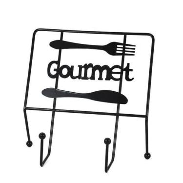 Imagem de Gancho Aramado Preto Para Pano De Prato - Wincy Casa