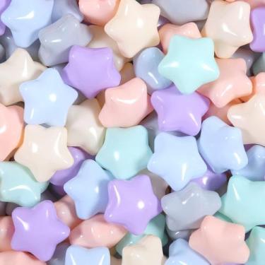 Imagem de Ball Pit Balls GOGOSO 100 Star Pink Soft Plastic 5,5 cm com bolsa
