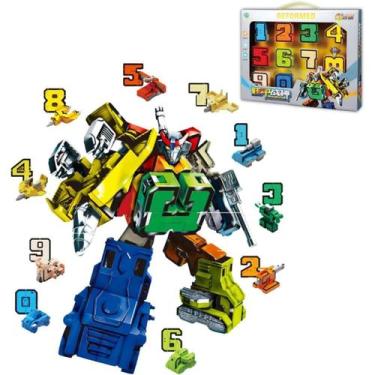 Imagem de Robô Números Transformável Brinquedo Entrega Já - Atena
