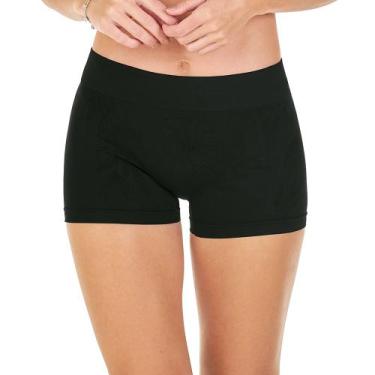 Imagem de Calcinha Boxer Shortinho sem Costura Adulto Juvenil - Zee Rucci, G, Pr