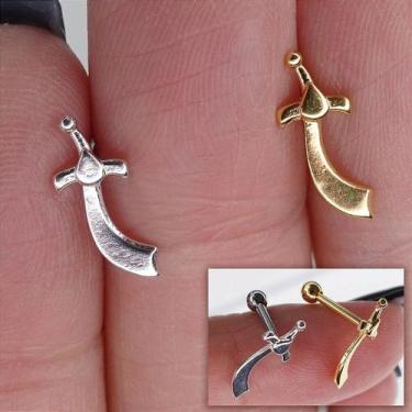 Imagem de MICROBELL RETO PRATA 925 ESPADA ALADDIN - Joia de Piercing - no-brand