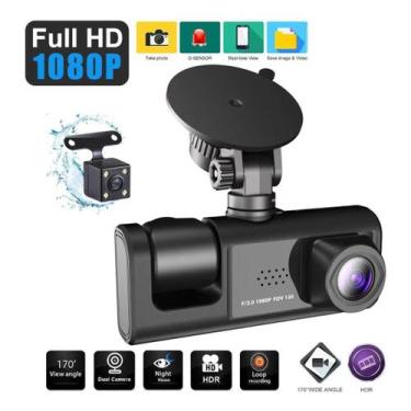 Imagem de Camera Tripla Veicular Interna 1080p Hd - Câmera Automotiva