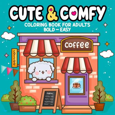 Imagem de On Line Editora Livro de Colorir Adultos Cute & Comfy Ed. 03 — 32 ilustrações 21x21 cm