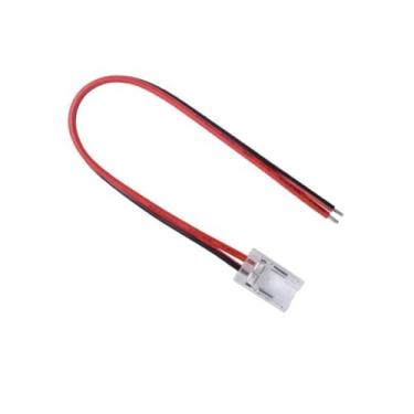 Imagem de Conector Fita Led COB 10mm 2 Vias 1 Terminal - 20 Unidades - RICELOM