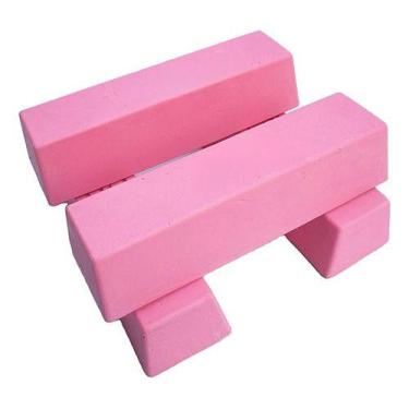 Imagem de 01 Cera Rosa Artesanal Polir Conserto Óculos Acetato Metal polimento p