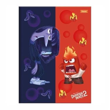 Imagem de caderno brochura capa dura divertidamente 80 folhas formato/tamanha 200 mm 275 mm (roxo e vermelho)