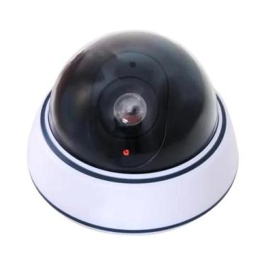 Imagem de Câmera Falsa De Vigilância Interna Grande Branca Com Luz, Sem Infraver