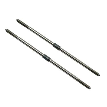 Imagem de 2PCS RC Toy Pushrod Connector RC Boat Plane Stainless Steel Servo Linkage Rod Double End Positive and Negative Threaded Pushrod Pull Rod for RC Boat Airplane Helicopter Car Connect Parts (M3x100mm)