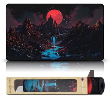 Imagem de Paramint Red-Blue Guild (Stitched) - MTG Playmat - Compatible with Magic The Gathering Playmat - Play MTG, YuGiOh, TCG - Original Play Mat Art Designs & Accessories