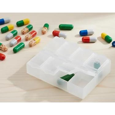 Imagem de 1 Caixa Porta Comprimidos Organizador Semanal Remédio Diário