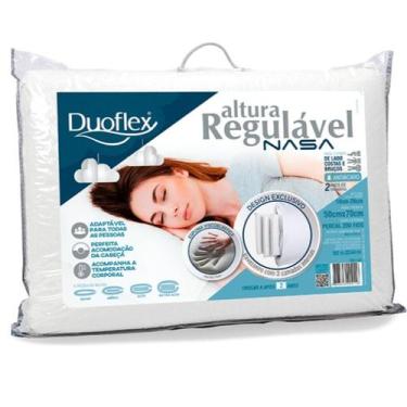 Imagem de Travesseiro altura regulável nasa de 10 a 20 cm duoflex