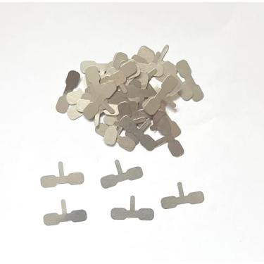 Imagem de 100 peças de tiras de aço niquelado abas de solda para pacote de bateria de lítio DIY 18650, aba de conector de bateria, soldador a ponto de célula de bateria (0,12 x 8 x 28 mm tipo 3)