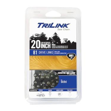 Imagem de TriLink CL26381TL2 .325 LP .063 Gauge 81 Drive Links 20 in. Chainsaw Chain Compatible with/Replacement for Stihl 024, 026, 026P, 028, 029, 034 Super, 036, 036QS, 039 L81-22BPX, Black