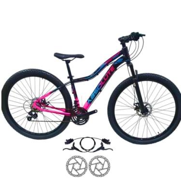 Imagem de Bicicleta Aro 29 Absolute Hera 24 Velocidades MTB Aluminio Freio Hidráulico Suspensão 80mm Feminina (Preto Rosa, 15)