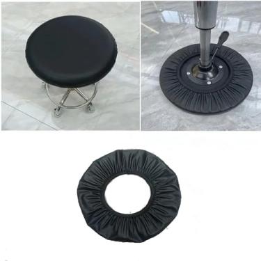 Imagem de Almofada de assento redonda de 28 a 40 cm, capa de tecido universal para cadeiras giratórias (38-40 cm)