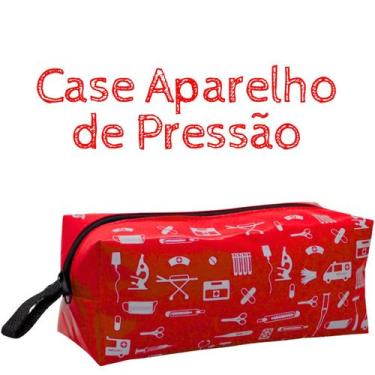 Imagem de Kit Maleta Bolsa Estagio Saude Case Esteto Aparelho - LOVE SAUDE, VERM