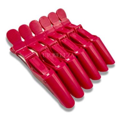 Imagem de Clips de Cabelo Profissional Antideslizante Colorido 6 Unidades  Presi