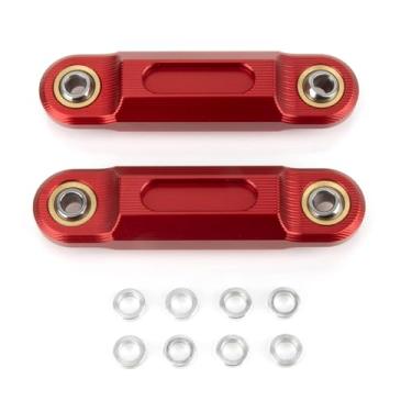 Imagem de PSLER Kit de elos de extremidade de junta - elos de extremidade de barra oscilante de alumínio compatíveis com Ryker 600/900, Rally 2019-2025 e Sport 2022-2025 (vermelho)