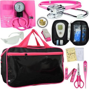 Imagem de Kit Enfermagem + Aparelho Medidor Glicose Completo Premium - Love Saud