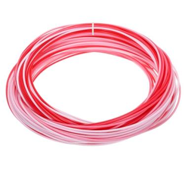 Imagem de PATIKIL Kit de reparo de vime, 29,9 m 2,4 mm Material de vime sintético redondo conjunto de vime tecido de vime para artesanato DIY e confecção de cestas de tecelagem, gradiente vermelho