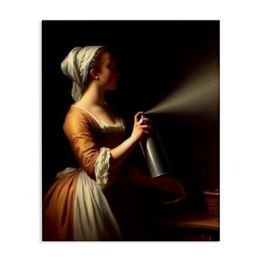 Imagem de Stupell Industries Arte de parede em tela vintage engraçada para senhora e tinta spray, design por Lettered and Lined, 76 x 61 cm