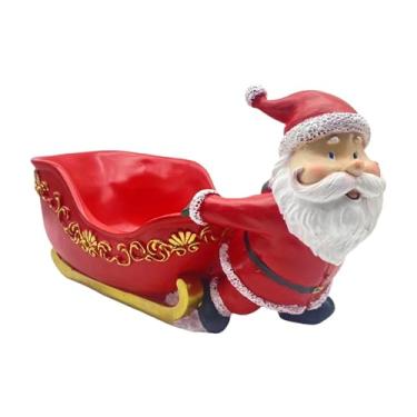 Imagem de Kuntesetty Figura Decorativa Do Papai Noel, Escultura Natalina com Bandeja de Armazenamento, Figura de Resina, Recipiente para Pequenos Objetos E Porta-chaves Pa, Estilo a