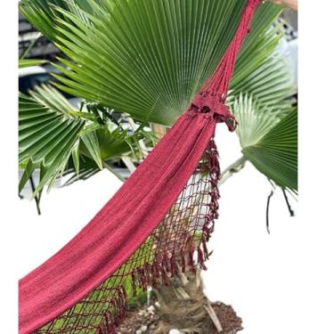 Imagem de REDE DE DESCANSO CASAL GRANDE(Vermelha mesclada com preto)