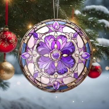 Imagem de Acrílico colorido, apanhador de sol, decoração de janela suspensa de coruja, arte de parede de arco-íris, para sala de estar, quarto, varanda, interior e exterior, jardim, enfeites de Natal 19 x 19 cm