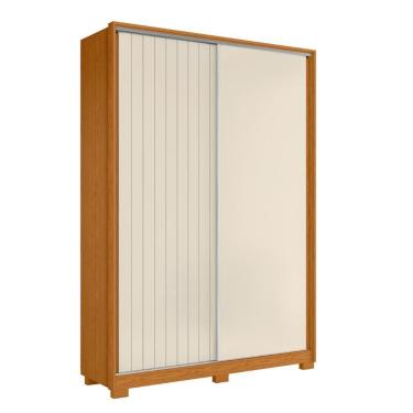 Imagem de Guarda Roupa Solteiro 160cm Rizatto Flex A02 Off/cinamomo - Mpozenato