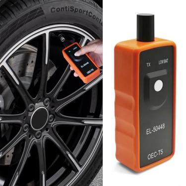 Imagem de HQRNYP Ferramenta de reaprendizagem TPMS para GM, ferramenta de reposição de sensor de pneu TPMS, ferramenta de redefinição de ativação do sensor de pressão do pneu EL-50448 OEC T5, compatível com
