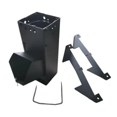 Imagem de Vaveren Fogão para barraca de acampamento, fogão portátil para, a lenha dobrável para acampamento, para mochila, cozinha, viagem e festa