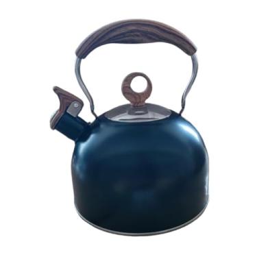 Imagem de ＫＬＫＣＭＳ Chaleira elétrica com apito, 2,5L, fervura rápida, utensílio doméstico para uso na cozinha, compatível com fogões a gás e de indução.