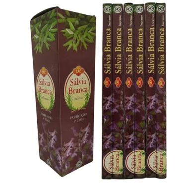 Imagem de Incenso Indiano Sac Sálvia Branca - Proteção Energética 6 Caixas