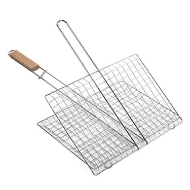 Imagem de Cesta para churrasqueira à prova de ferrugem, durável, fácil de operar para uso externo