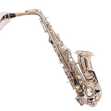 Imagem de Conjunto de saxofone de estudante saxofone alto EB saxofone plano níquel prata latão profissional