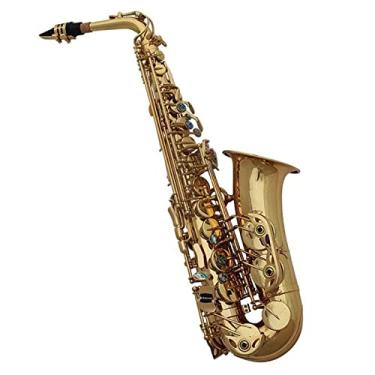 Imagem de Saxofone alto profissional Abalone abotoado E-Tune Saxofone alto