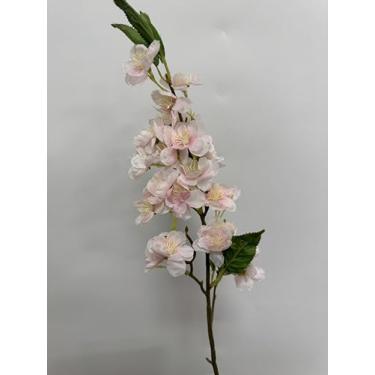 Imagem de ATFL 20 peças de flor de cerejeira rosa claro artificial, flores de pêssego, arranjos de plantas falsas para decoração de festa de casamento, jardim, casa, rosa (20, rosa claro)