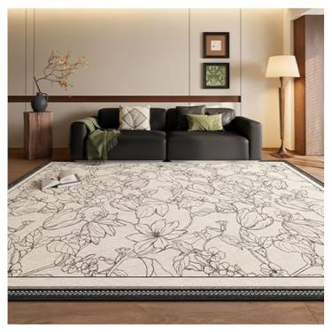 Imagem de SPXMQSS Tapetes laváveis para sala de estar, antiderrapante que não derruba, tapete resistente a manchas para quarto, sala de jantar, sala de estar, escritório G 200 x 300 cm